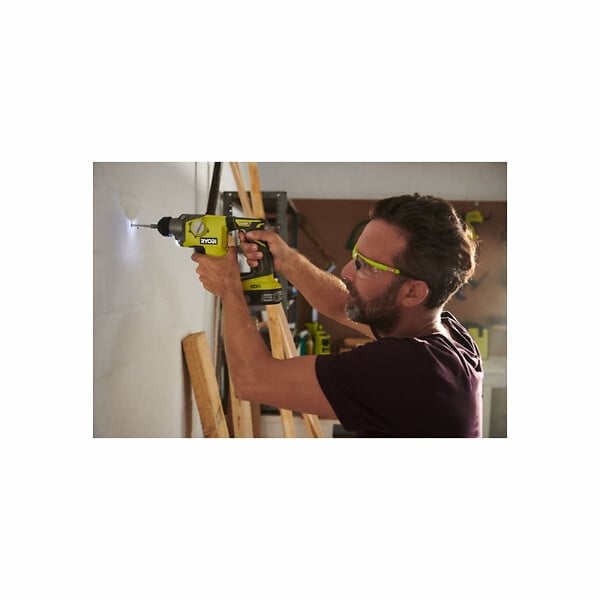 RYOBI - Pack RYOBI Marteau perforateur R18SDS-0 - 18V One+ - 1 Batterie 2.0Ah - 1 Chargeur rapide - large