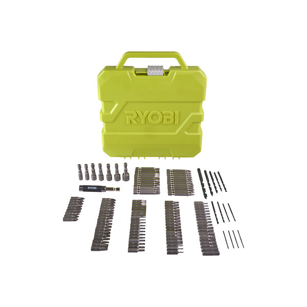 RYOBI - Pack RYOBI - Perceuse à  percussion - RPD800-K - 800W - Coffret RAK127DDSD 127 accessoires de vissage perçage - large