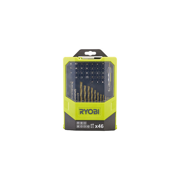 RYOBI - Pack RYOBI Perceuse à  percussion RPD1200-K - 1200W - Coffret de 46 accessoires mixtes - RAK46MIX - large