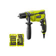 RYOBI - Pack RYOBI - Perceuse à  percussion - RPD800-K - 800W - Coffret empilable impact RAK38DSDI2 38 accessoires perçage-vissage-boulonnage - vignette