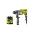 RYOBI - Pack RYOBI Perceuse à  percussion RPD1010K - 1010W - Coffret de 69 accessoires - RAK69MIX - vignette