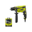 RYOBI - Pack RYOBI - Perceuse à  percussion - RPD800-K - 800W - Coffret RAK69MIX 69 accessoires mixtes pour perçage et vissage - vignette