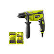 RYOBI - Pack RYOBI - Perceuse à  percussion - RPD800-K - 800W - Coffret empilable de 32 accessoires RAK32DDMIX mixte perçage - vissage - boulonnage - vignette