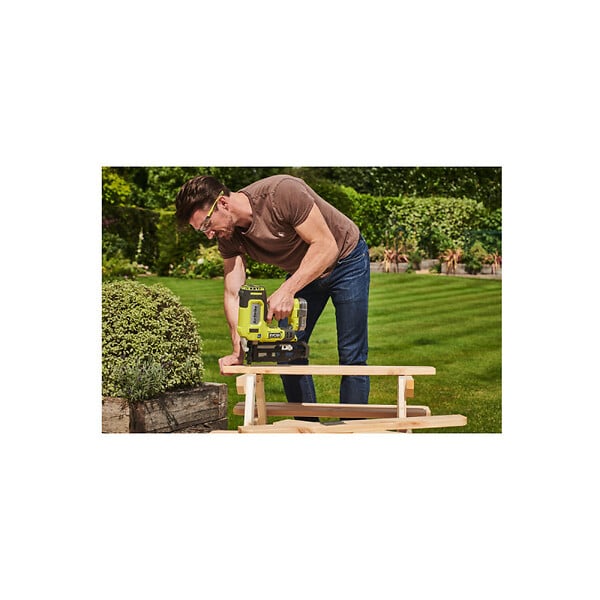 RYOBI - Pack RYOBI Cloueur de finition à air comprimé R16GN18-0 - 18 V One+ - 1 batterie 2.0Ah - 1 chargeur rapide RC18120-120 - large