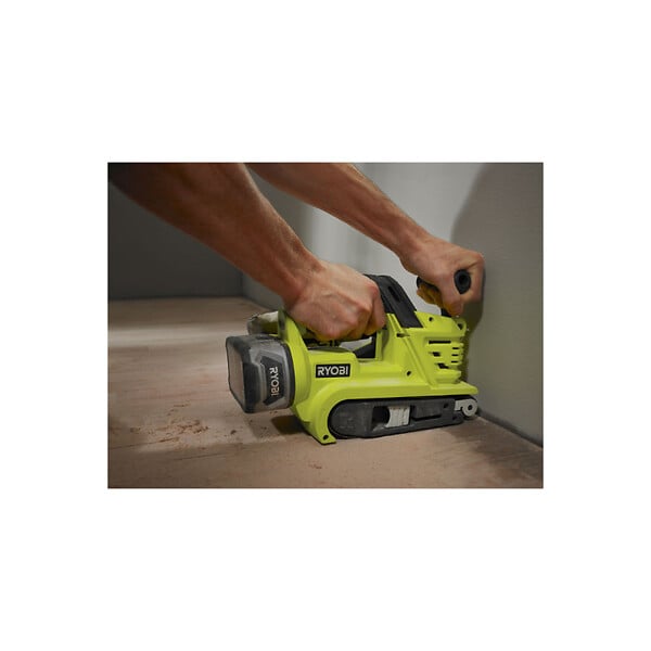 RYOBI - Pack RYOBI Ponceuse à  bande R18BS-0 - 18V One+ - 75 mm - 1 batterie 2.0Ah - 1 chargeur rapide RC18120-120 - large