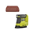 RYOBI - Pack RYOBI - Ponceuse triangulaire RPS18-0 - 18V One+ - sans batterie ni chargeur - Lot de 10 feuille abrasive SCS10A - Grain 60, 80 et 120 - vignette