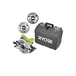 RYOBI - Pack RYOBI Scie circulaire RCS1600-K2B - 1600W - 66mm - 1 lame 48 dents - 2 lames 24 dents - vignette