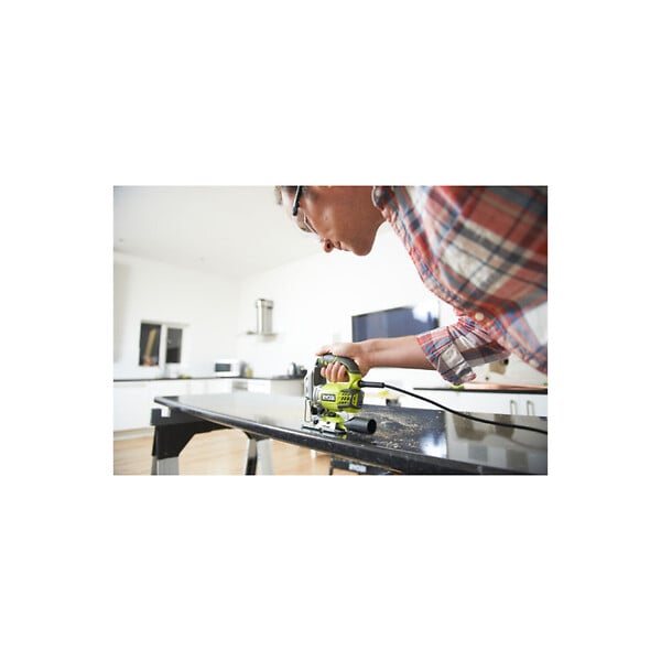 RYOBI - Pack RYOBI Scie sauteuse pendulaire RJS850KA5 - 600W - 85mm - lot de 5 lames - coffret de 10 lames - bois - plastique - bimétal - 102mm - RAK10JSB - large