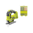 RYOBI - Pack RYOBI - Scie sauteuse pendulaire R18JS-0 - 18 V One+ - Sans batterie ni chargeur - Coffret 10 lames 102 mm bois - plastique - bimétal RAK10JSB - vignette