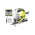 RYOBI - Pack RYOBI Scie sauteuse pendulaire RJS850KA5 - 600W - 85mm - lot de 5 lames - coffret de 20 lames - bois - métal - 75-100mm - RAK20JB - vignette