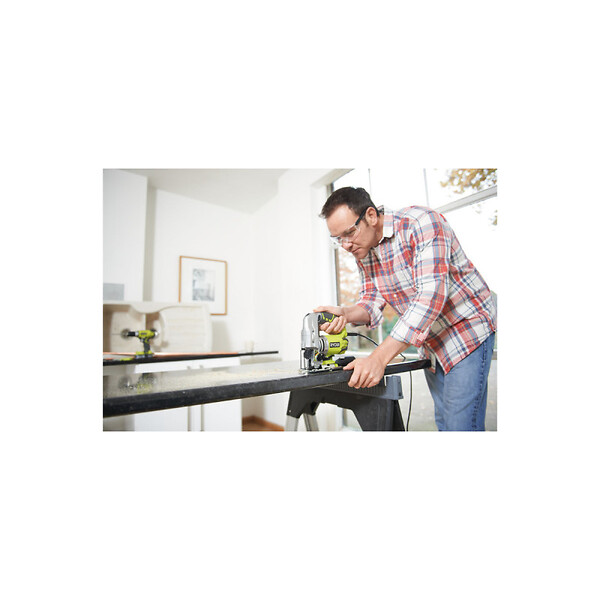 RYOBI - Pack RYOBI Scie sauteuse pendulaire - 680 W - 105mm - coffret de 10 lames - bois - plastique - bimétal - 102mm - RAK10JSB - large