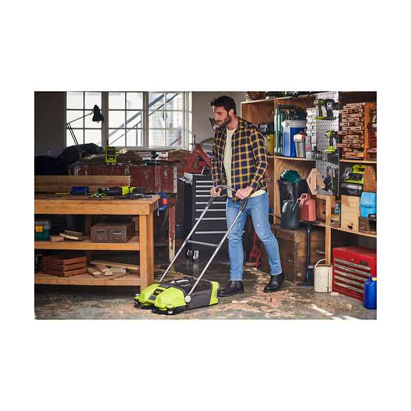 RYOBI - Pack RYOBI Balayeuse motorisée R18SW3-0 - 18V One+ - 533 mm - 1 batterie 2.0Ah - 1 chargeur rapide RC18120-120 - large