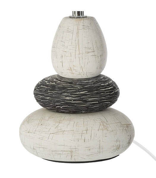 ATMOSPHERA - Lampe à poser en céramique trois galets H 33 cm - large