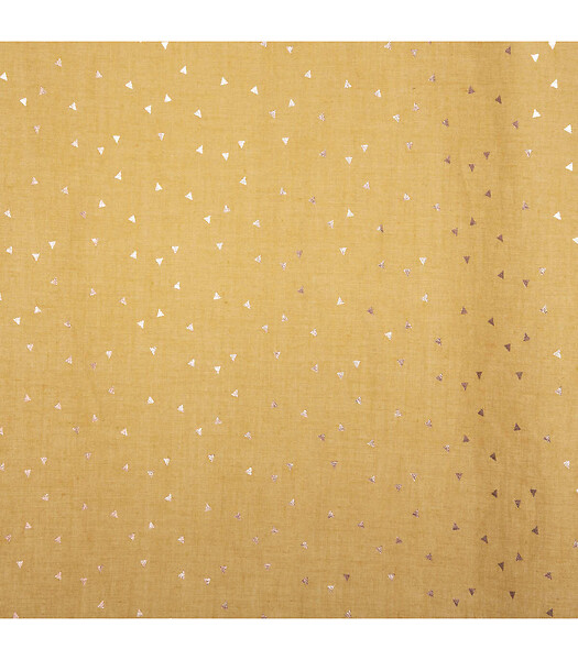 ATMOSPHERA - Rideau Voilage Berlingot Jaune moutarde 140 x 250 cm - large
