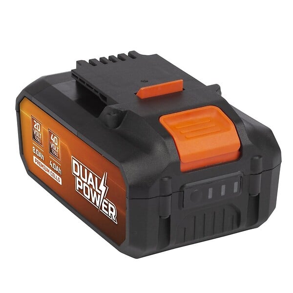 POWERPLUS - Powerplus Dual Power Batterie POWDP9040, 40V, Capacité de 4000mAh ou 8000 mAh, Technologie de la batterie Li-on, Outils  40 V & 20 V - large