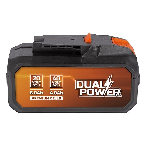 POWERPLUS - Powerplus Dual Power Batterie POWDP9040, 40V, Capacité de 4000mAh ou 8000 mAh, Technologie de la batterie Li-on, Outils  40 V & 20 V - large