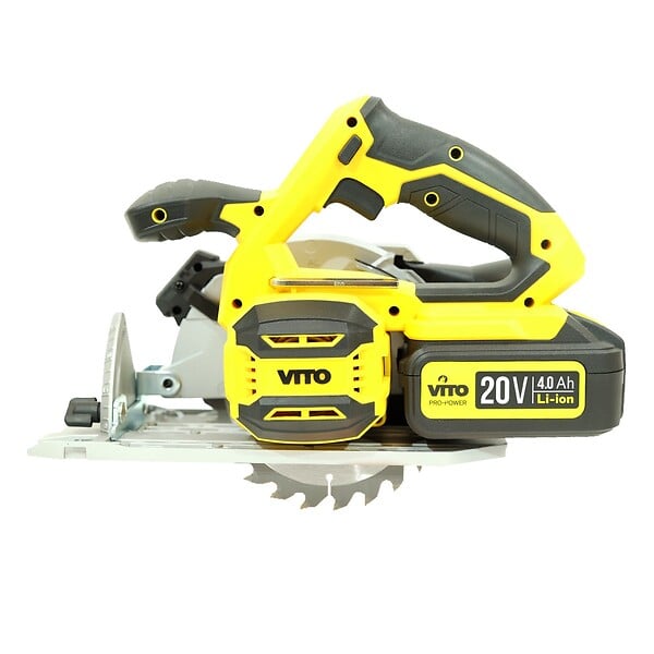 VITO - Scie circulaire sans fil 20V Diam 150 mm + 2 Batteries lithium 4.0 Ah + Chargeur rapide VITO - large