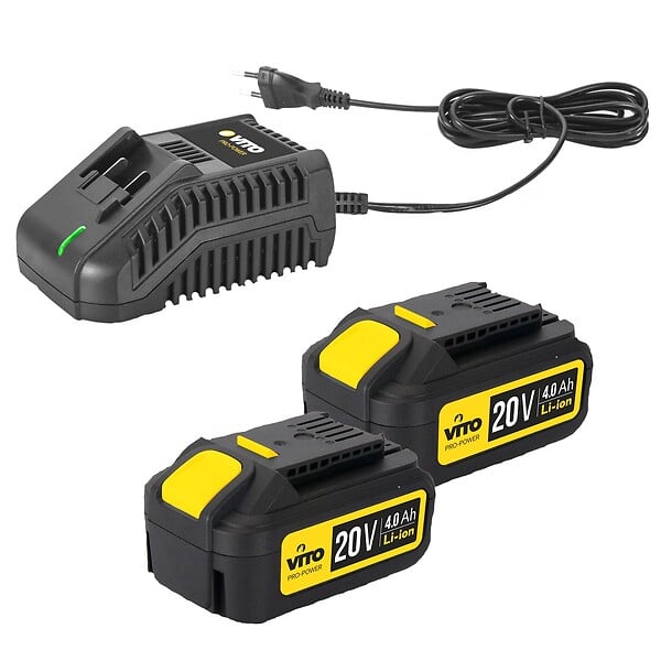 VITO - Scie circulaire sans fil 20V Diam 150 mm + 2 Batteries lithium 4.0 Ah + Chargeur rapide VITO - large