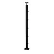 KORDO - Poteau prestio black fixation à plat - vignette