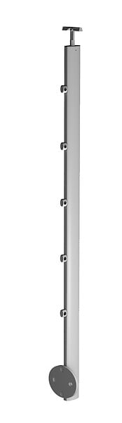 BURGER - Poteau prestio gris karako fixation latérale 30 x 55 x 1150 mm - large