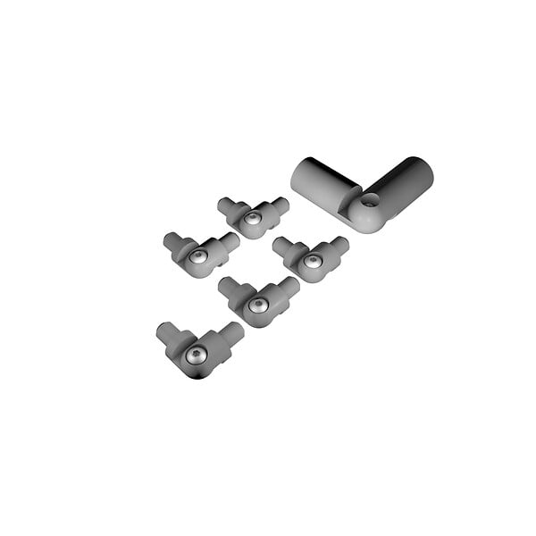 BURGER - Kit angle gris karako pour main courante et tubes - large