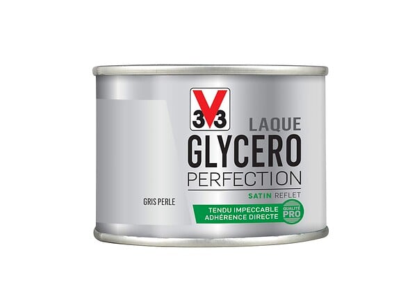 V33 PEINTURE - Peinture laque Glycéro - Gris perle - Satin - 125ml - large