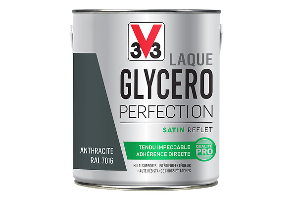 V33 PEINTURE - Peinture laque glycéro Glycero Perfection - Anthracite - 2L - large