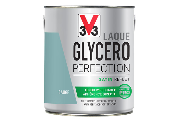 V33 PEINTURE - Peinture laque Glycero perfection - Sauge - Satin - 2L - large
