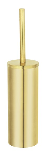 WENKO - Brosse WC fermée - Acier inoxydable - Orea Gold - Or mat - large
