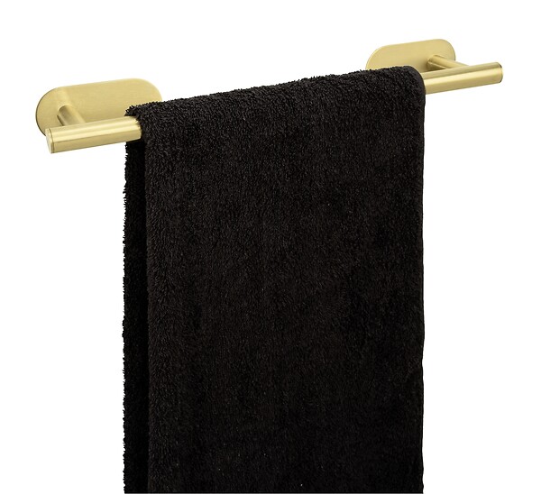 WENKO - Porte-serviettes adhésif - Turbo-Loc Uno 40cm Orea Gold - large