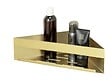 WENKO - Turbo-Loc Etagère d'angle Genova Gold Mat - vignette