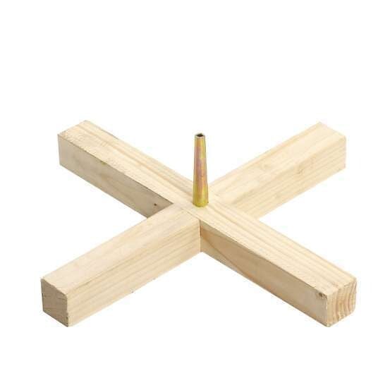 NAUDET - Croisillon sapin Noël - Bois - 59cm - large