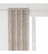 ATMOSPHERA - Rideau à œillets Occultant Jacquard Beige Lin 140 x 260 cm - vignette