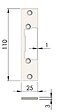 HERACLES - Têtière simple inox ULTIMFIT 120mm profil aluminium / PVC - HERACLES - PCA-918X - vignette