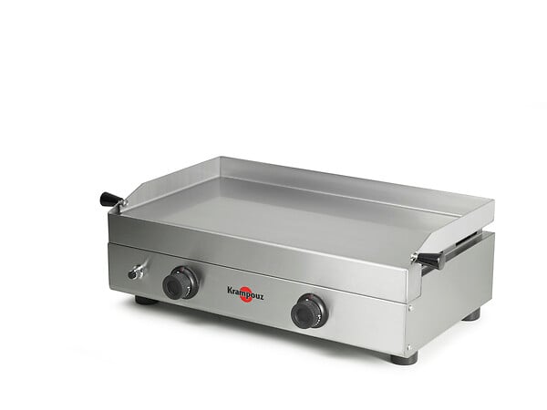 KRAMPOUZ - Plancha gaz double en inox Saveur - 3400W - large