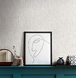 AS CREATION - Papier peint intissé Rayure stars blanc argent - 0,53x10,05m - vignette