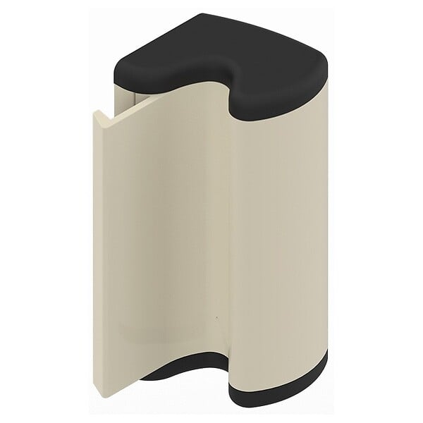 LA CROISEE DS - GACHE 190MM LAQ GR ALU RAL9006 - large