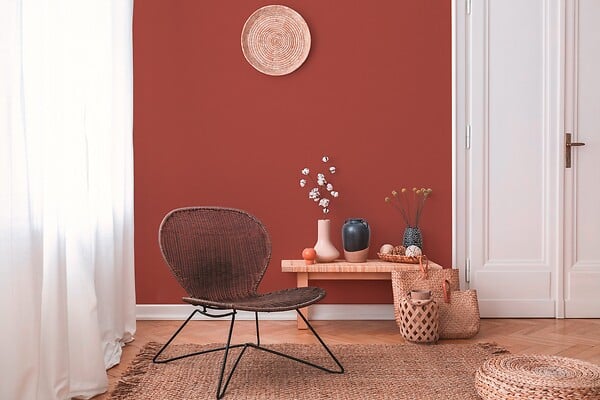 AS CREATION - Papier peint Uni around terracotta - Terracotta - large