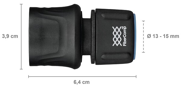 FISKARS - Raccord Connecteur tuyau FiberComp 13-15mm Flow - large