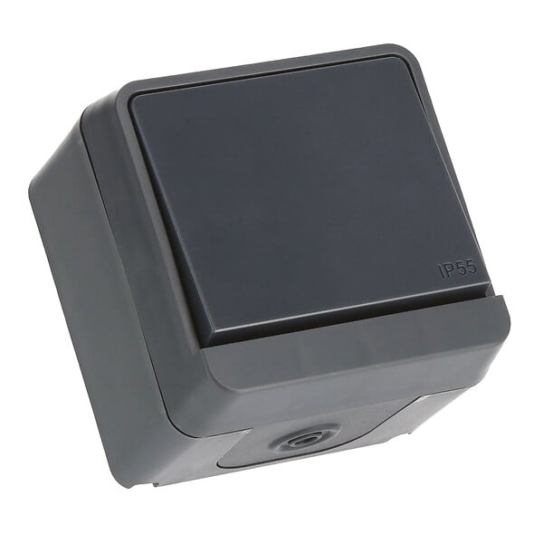 MC KENZIE - Va-et-vient saillie Liberty - étanche IP55  - Anthracite - large