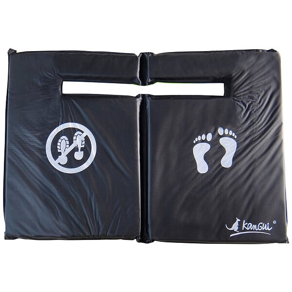 KANGUI - KANGUI Tapis de sol universel pour trampoline - Réversible noir ou vert - large