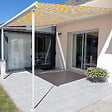 COTE STORE - Poteaux télescopiques pour store banne hauteur 170 à 260 cm - Blanc - vignette