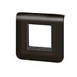 LEGRAND - Mosaic support à vis + plaque 2 modules noir mat - vignette