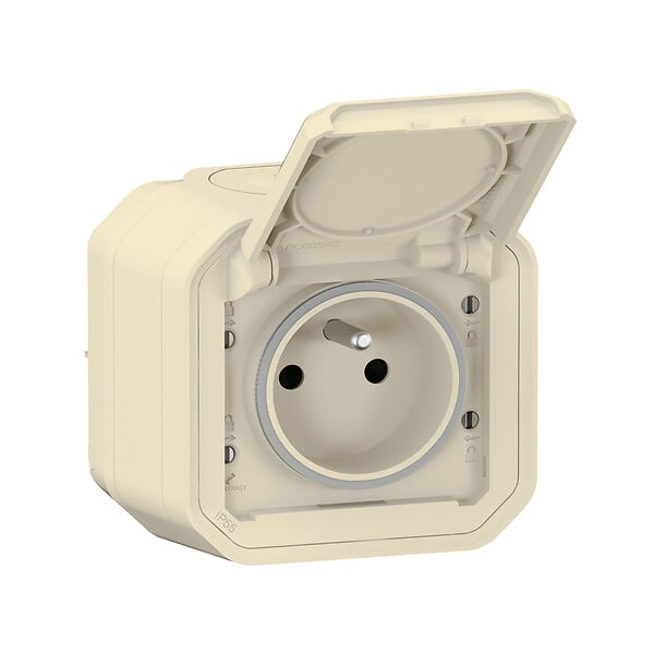 LEGRAND - Prise de courant étanche Plexo - Saillie - Sable - IP55 - large