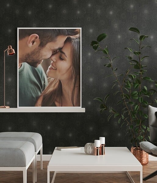 AS CREATION - Stars noir or - Noir et or - L.10,05xl.0,53m - large