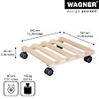 WAGNER - Support PALETTI pour pot de fleur - Hêtre massif - 100 kg - vignette