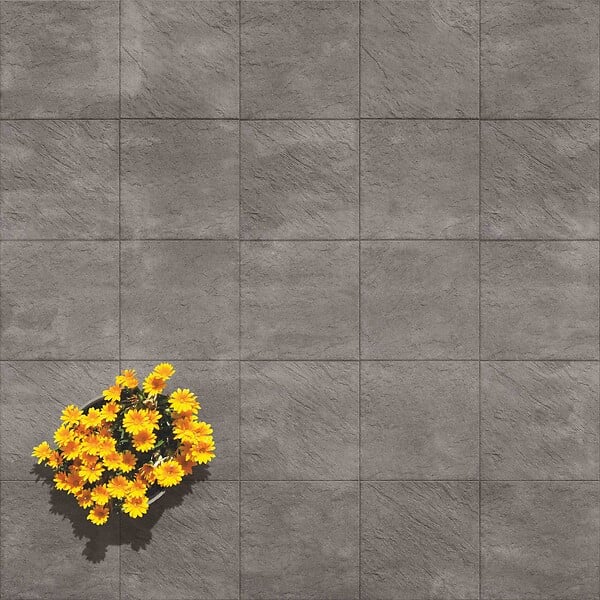 SAS - Dalle béton Tessera Petra - Anthracite - L.50xl.50xEp.3.5cm - large