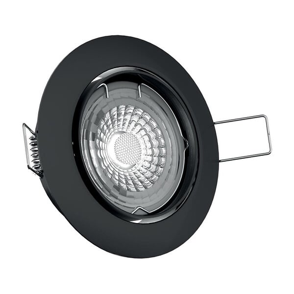 XANLITE - Lot de 5 spots LED encastrables Noirs - 345lm - large