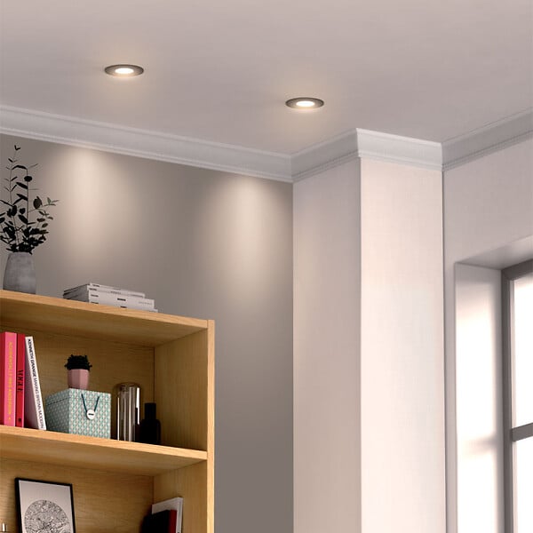 XANLITE - Lot de 5 spots LED encastrables Noirs - 345lm - large