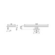 EMUCA - Spot LED pour miroir de salle de bain Virgo (AC 230V 50Hz), 6 W, Chromé, Plastique - vignette